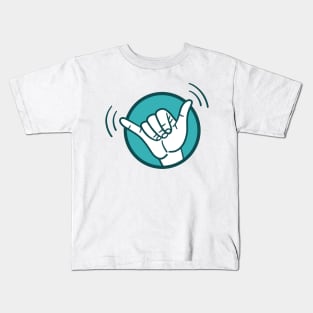 Shaka Hand Badge Kids T-Shirt